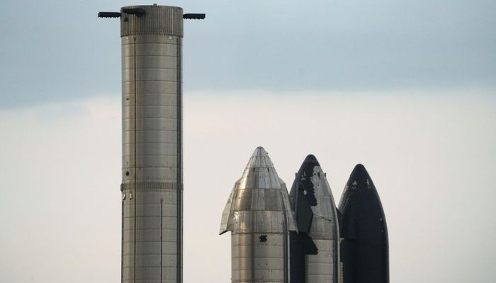 Starship prototypes are pictured at the SpaceX South Texas launch site in Brownsville, Texas, US, May 22, 2022.— Reuters