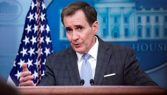 White House National Security Council Strategic Communications Coordinator John Kirby takes questions during the daily press briefing at the White House in Washington, U.S. February 10, 2023. — Reuters
