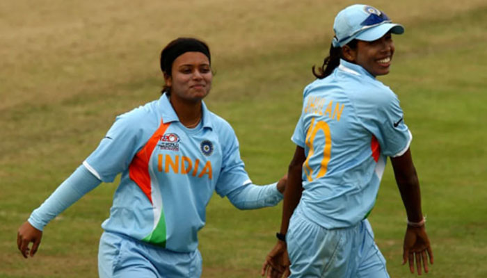 Indian spinner Priyanka Roy (left). — Espncricinfo/File