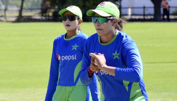 Pakistan cricketers attend a training session in South Africa. — PCB