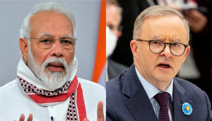 Prime Minister Narendra Modi (L) and Australian Prime Minister Anthony Albanese (R). — AFP/Reuters