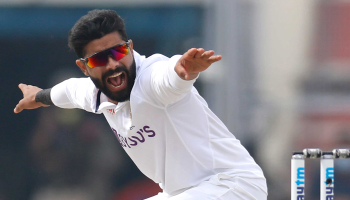 Indian all-rounder Ravindra Jadeja appeals during a match. — AFP