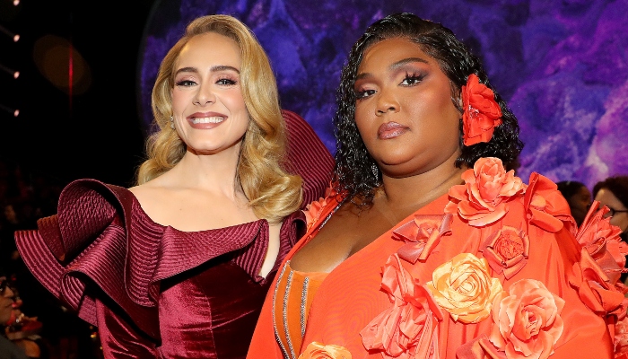 Lizzo talks about behind-the-scenes fun with Adele during 2023 Grammys