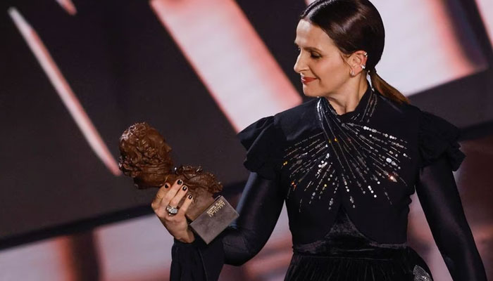 Juliette Binoche honoured at Spanish Goya film awards