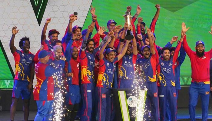 Karachi Kings celebrating their victory in PSL 2020. — Twitter