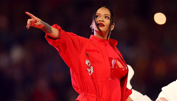 Rihanna unveils baby bump at Super Bowl 2023 Halftime Show