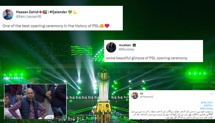 Twitter divided over PSL 2023 opening ceremony