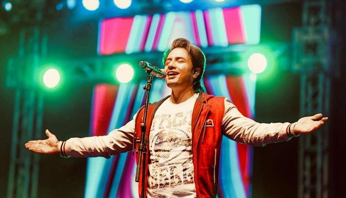 An undated photograph of Ali Zafar during a concert. — Instagram/Ali Zafar