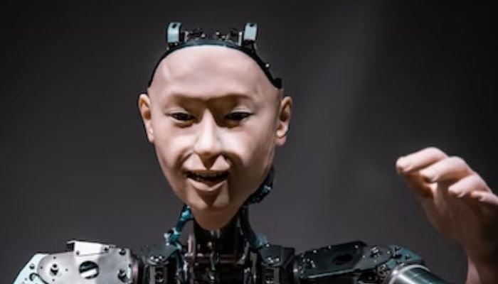 The humanoid android robot Alter recreates human movements at the Mirakian museum in Tokyo.— Unsplash