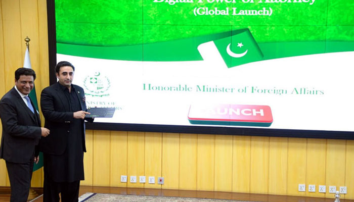 Foreign Minister Bilawal Bhutto-Zardari inaugurates “Global Launch of the automation of the Power of Attorney”. — Radio Pakistan