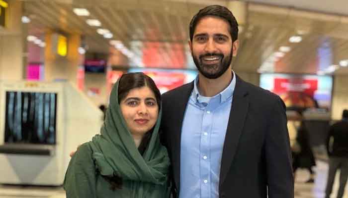 Education activist Malala Yousafzai with husband Asser Malik. — Instagram/@malala