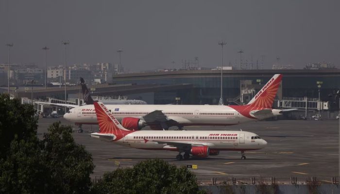 Air India passenger aircraft are seen on the tarmac at Chhatrapati Shivaji International airport in Mumbai, India, February 14, 2023.— Reuters