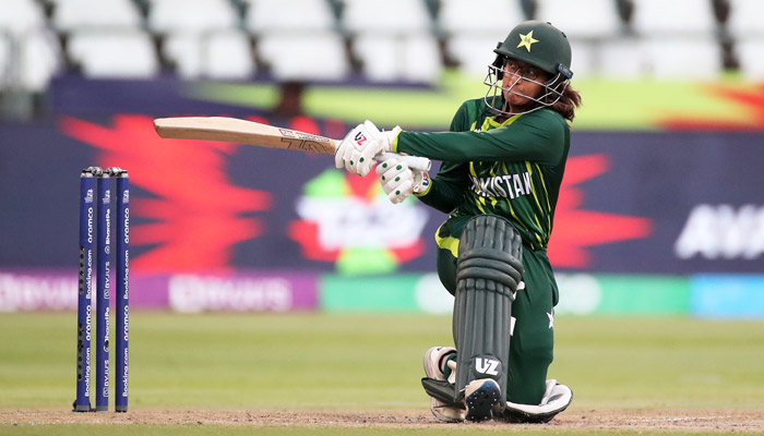 Muneeba Ali photographed during the thrilling match against Ireland on February 15, 2023. — PCB