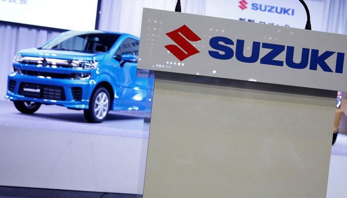 A representational image of a Pak Suzuki Moto Company car displayed at its showroom. — Reuters/File