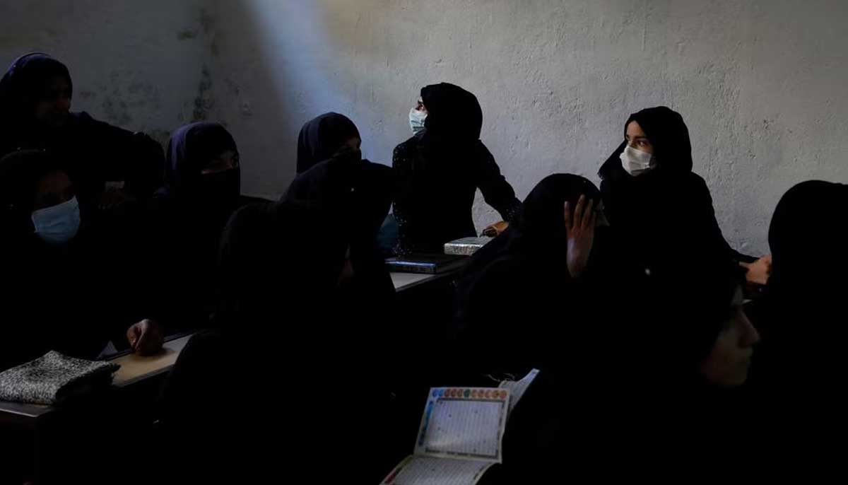 Afghan women learn how to read the holy book in a madrassa in Kabul, October 8, 2022. — Reuters