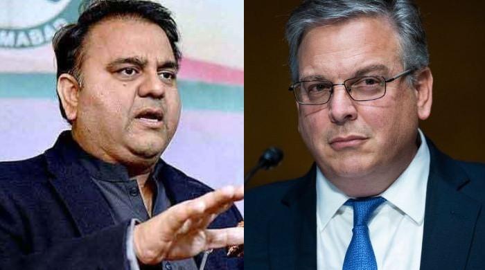 Fawad Chaudhry holds meeting with US envoy Donald Blome