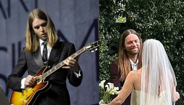 Maroon 5 guitarist James Valentine marries longtime girlfriend Alexis Novak in his home backyard