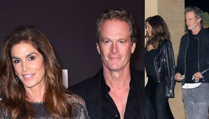 Cindy Crawford looks bare-faced beauty at a romantic dinner date with husband Rande Gerber