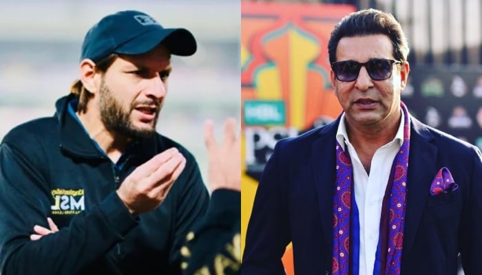 Undated photos of Shahid Afridi and Wasim Akram. — Instagram/safridiofficial/wasimakramliveofficial