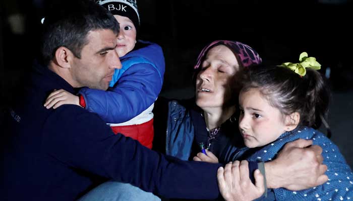 People react after an earthquake in Antakya in Hatay province, Turkey, February 20, 2023. — Reuters