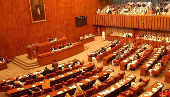 Inside view of the Senate of Pakistan. File photo