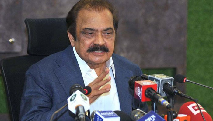 Interior Minister Rana Sanaullah. PID/File