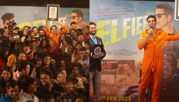 Akshay Kumar takes 184 selfies in 3 minutes