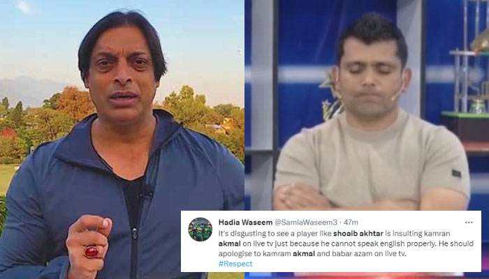 A YouTube screengrab shows Former Pakistan pacer Shoaib Akhtar (left) and another screengrab from TV shows Pakistani cricketer Kamran Akmal