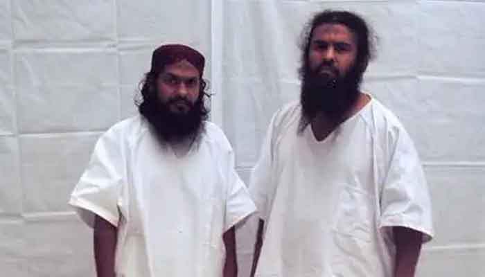 A 2013 picture of Mohammed Ahmed Ghulam Rabbani, left, and Abdul Rahim Ghulam Rabbani at Guantánamo Bay provided by the legal defense organization Reprieve. — Courtesy NYT