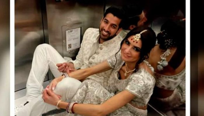 Bride and groom spend wedding ceremony day caught in elevator