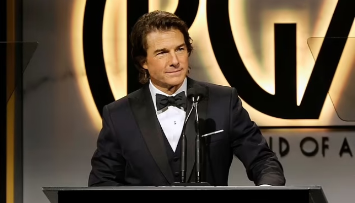 Tom Cruise accepts David O. Selznick achievement award at Producers Guild Awards