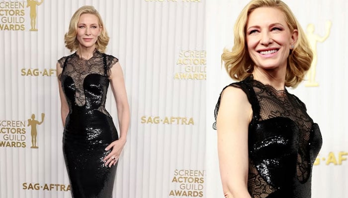Cate Blanchett reinvents old Versace gown for glam appearance at 2023 SAG awards