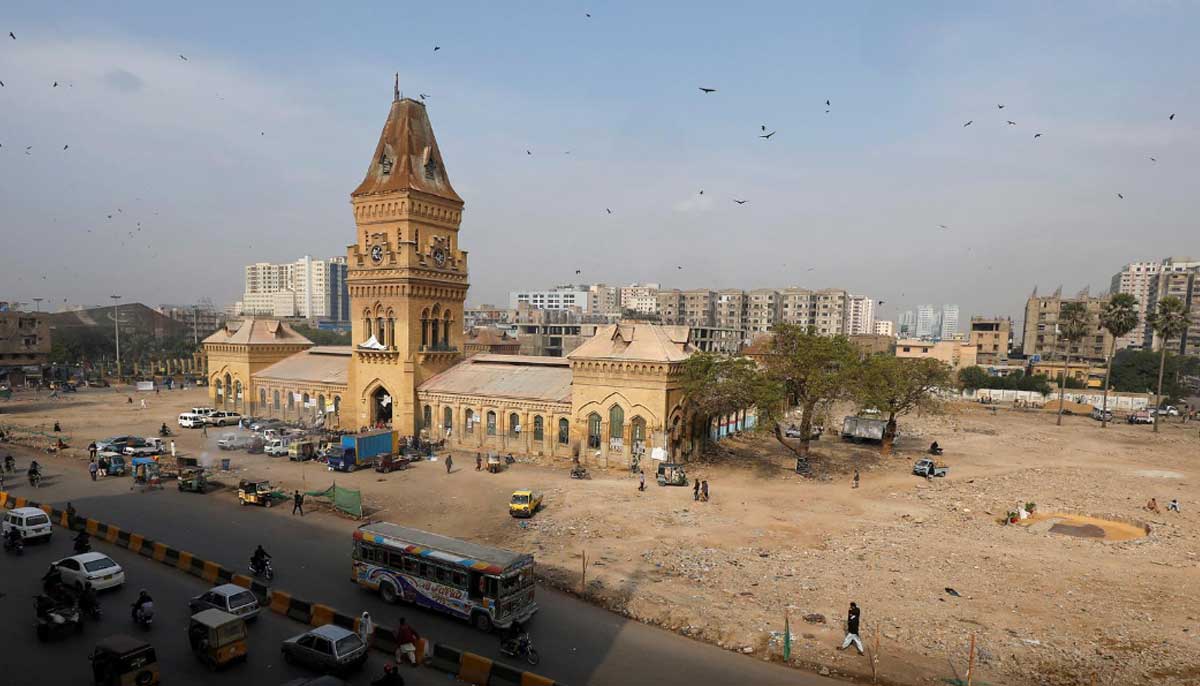 General view of the British-era Empress Market building is seen after the removal of surrounding encroachments on the order of the Supreme Court in Karachi, January 30, 2019. — Reuters