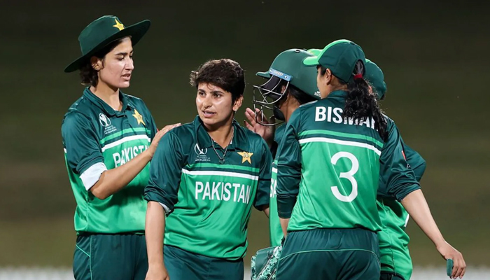 Pakistan womens team while celebrating the during a match — ICC/File