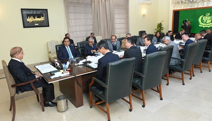 A delegation of executive directors of the ADB calls on Prime Minister Shehbaz Sharif in Islamabad on February 28, 2023. — PID