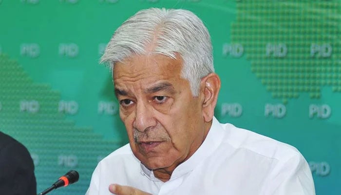 Defence Minister Khawaja Asif. APP/File