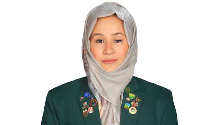 Pakistan women’s hockey player Shahida Raza. — Twitter/@QuettaLF
