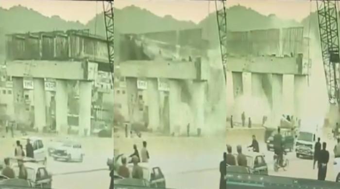 WATCH: Under-construction Islamabad flyover sees second accident in week