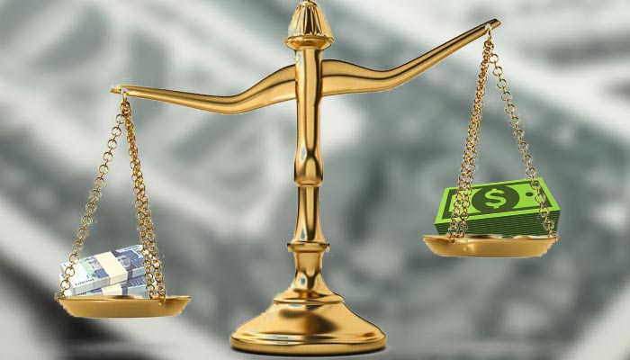 Will the rupee worth contact 300-mark in Pakistan? 2 A representational image. — Illustration by Khawaja Burhan Uddin