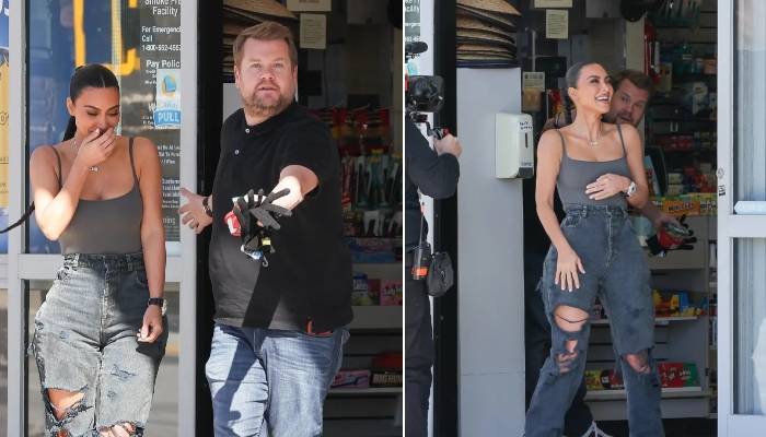 Kim Kardashian joins James Corden on ‘Carpool Karaoke’ shooting in Malibu