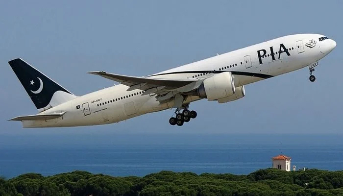 A Pakistan International Airline aircraft takes off in this undated picture. — Radio Pakistan/File