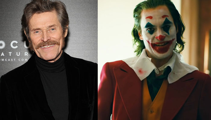 Willem Dafoe promotes himself for Joker 2