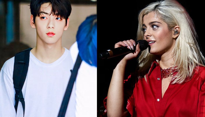 Soobin from K-pop group TXT meets his idol Bebe Rexha