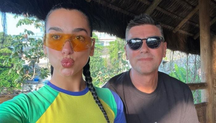 Dua Lipas father resembles George Clooney