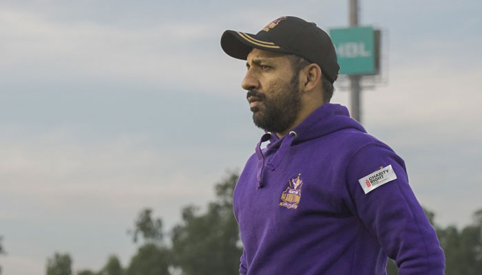 Sarfaraz Ahmed during a training session of Quetta Gladiators. — Twitter/@TeamQuetta