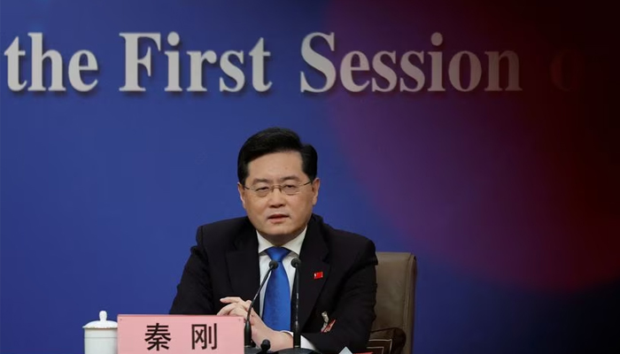 Chinese Foreign Minister Qin Gang attends a news conference on the sidelines of the National Peoples Congress (NPC) in Beijing, China March 7, 2023. — Reuters