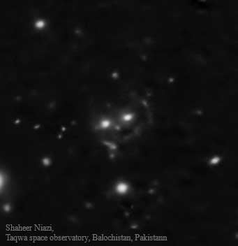 Zoomed image of the Cheshire Cat galaxy group. — Image by author