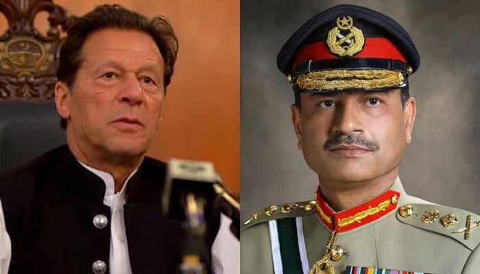 PTI Chairman Imran Khan and COAS Gen Asim Munir. — NNI/ISPR/Files