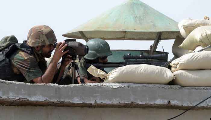 Pakistan Army soldiers take position at post in North Waziristan. — AFP/File