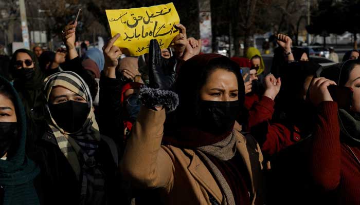 (Representational) Women protest against violation of rights. — AFP/File